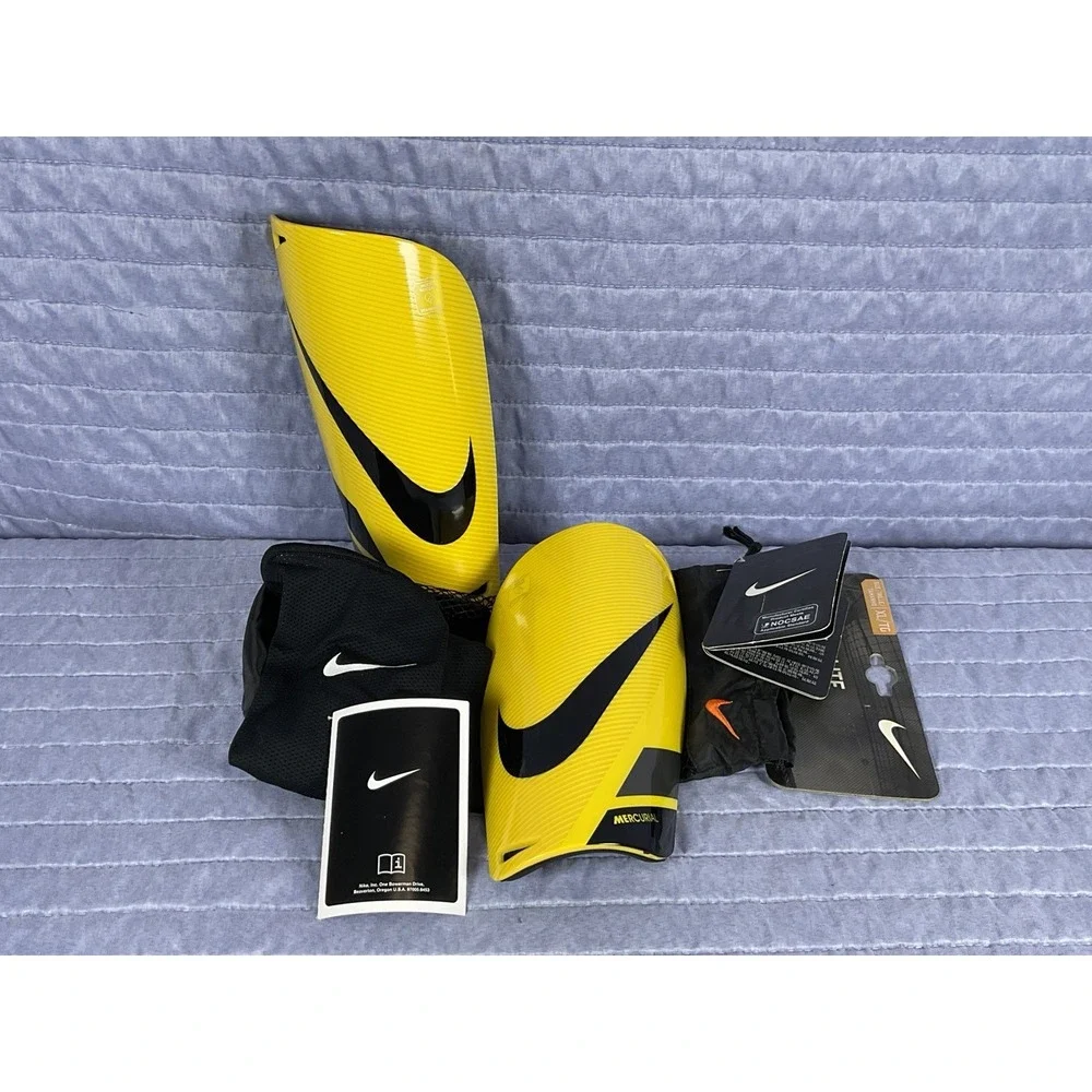 Brand NEW Nike Mercurial Lite Soccer Shin Guards + Sleeves – Size XL